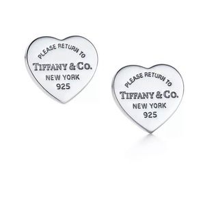 Tiffany Heart Tag Earrings 